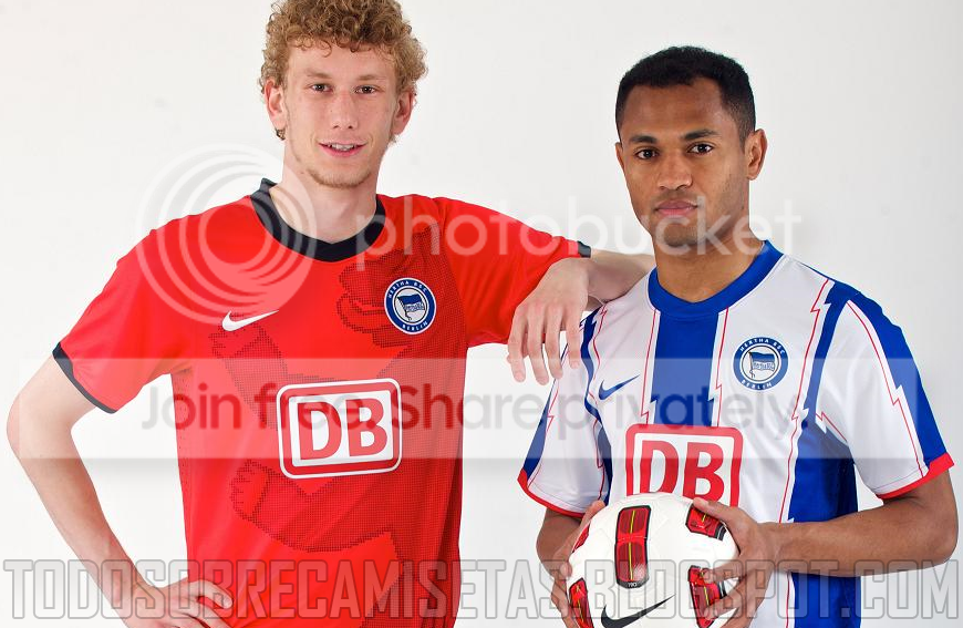 Maillot Hertha Berlin Domicile 2010/2012 - Nike - Porté En Match - Taille M